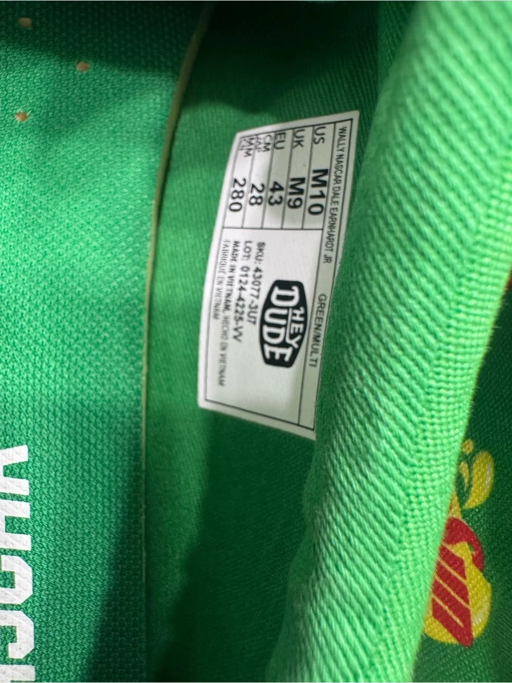 Nascar Green & Yellow Sun Drop Slip-On Loafers